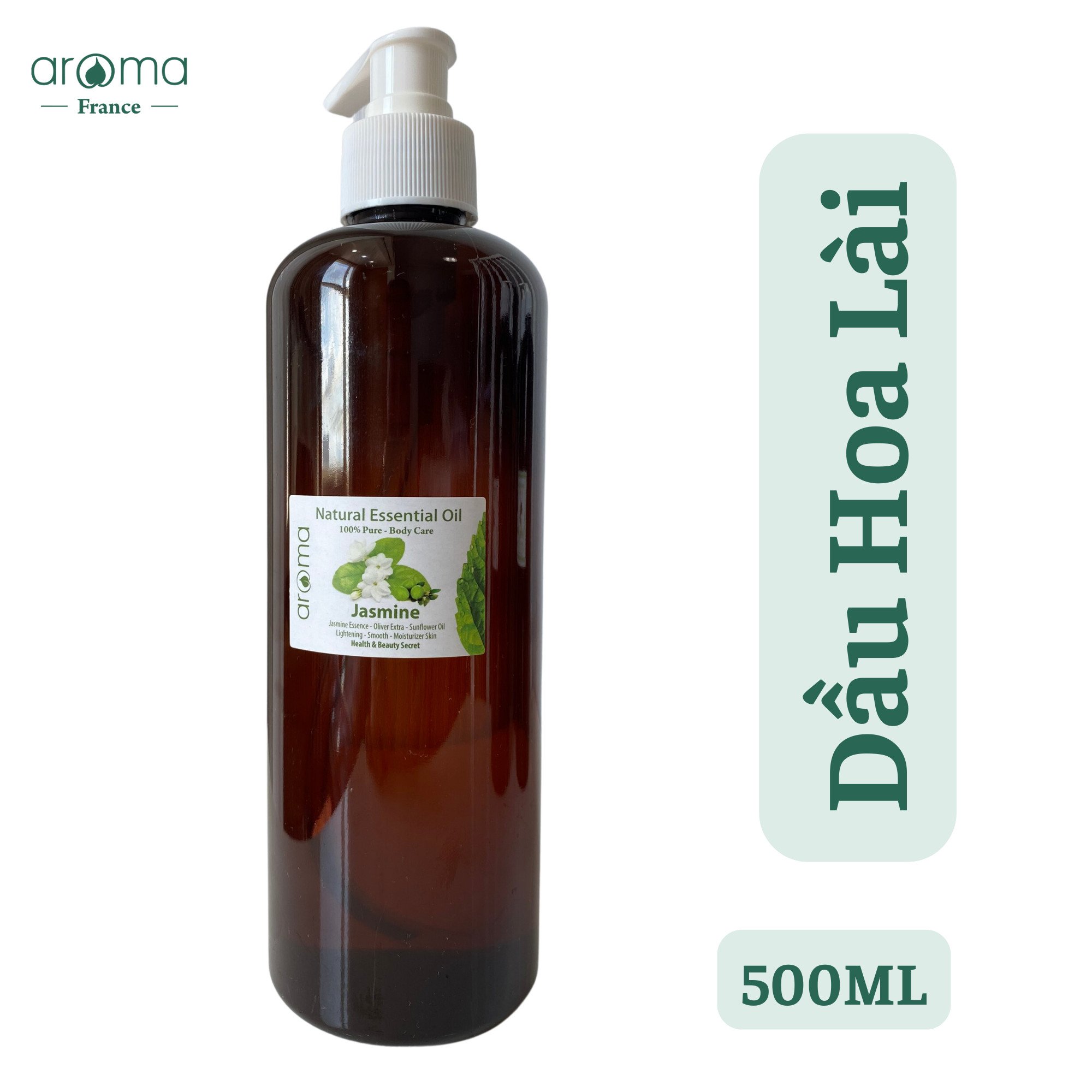 Dầu massage spa cao cấp Hoa lài - 500ml - Jasmine Body Oil