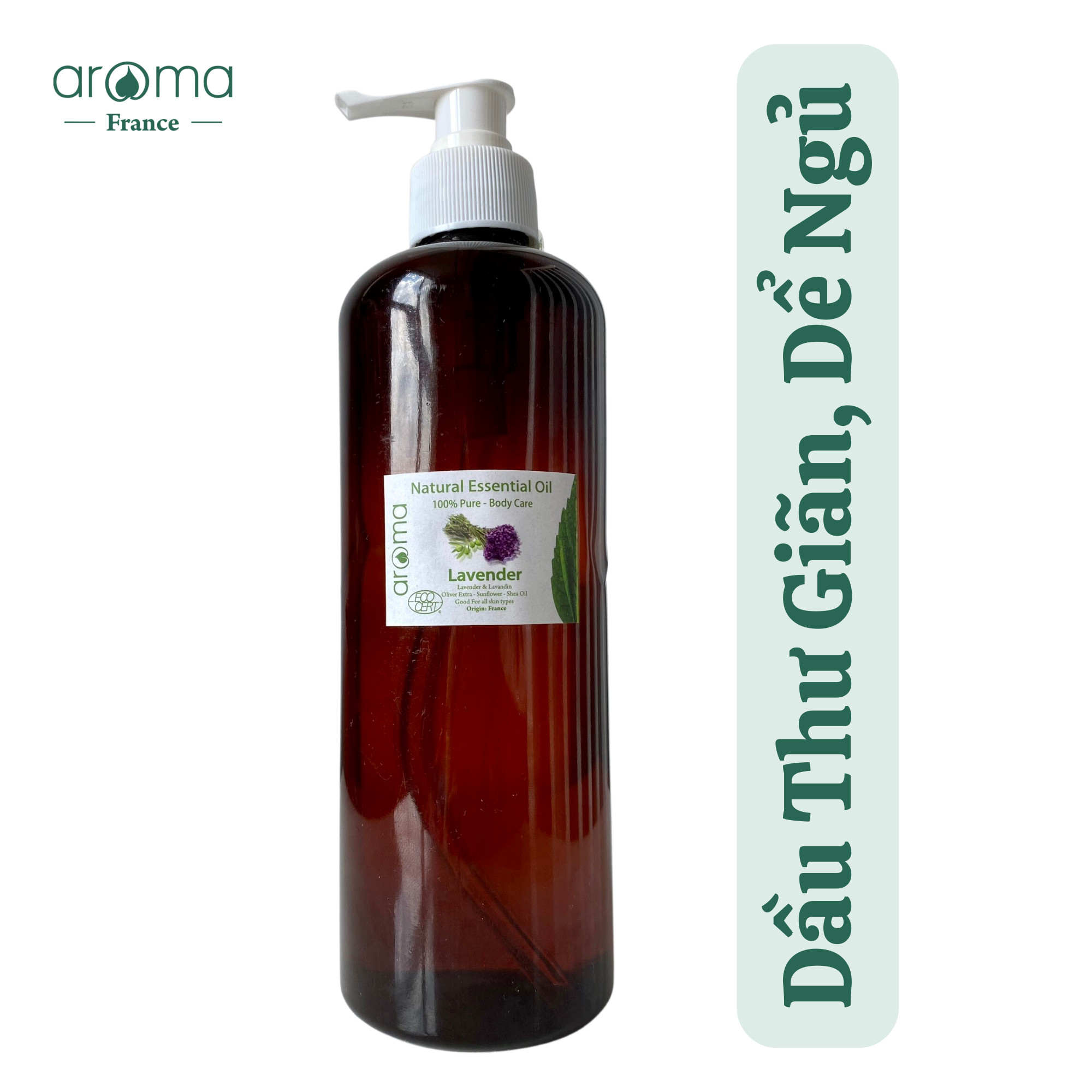 Dầu massage spa cao cấp body Oải hương - Lavender Body Oil 500ml