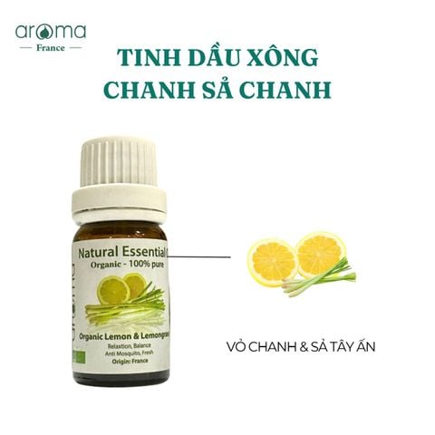 Tinh Dầu Chanh và Sả Chanh Aroma Lemon & Lemongrass - Tinh Khiết Từ Thiên Nhiên
