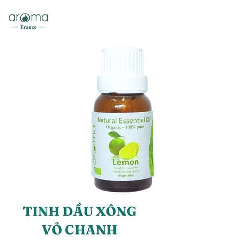 Tinh Dầu Chanh Aroma Lemon – Tinh Khiết Thiên Nhiên, Khử Mùi, Chống Mệt Mỏi và Làm Sạch Không Gian