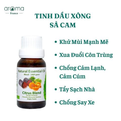 Tinh Dầu sả cam Citrus Blend – Tươi Mát, Thư Giãn & Thanh Lọc Tự Nhiên
