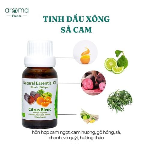 Tinh Dầu sả cam Citrus Blend – Tươi Mát, Thư Giãn & Thanh Lọc Tự Nhiên