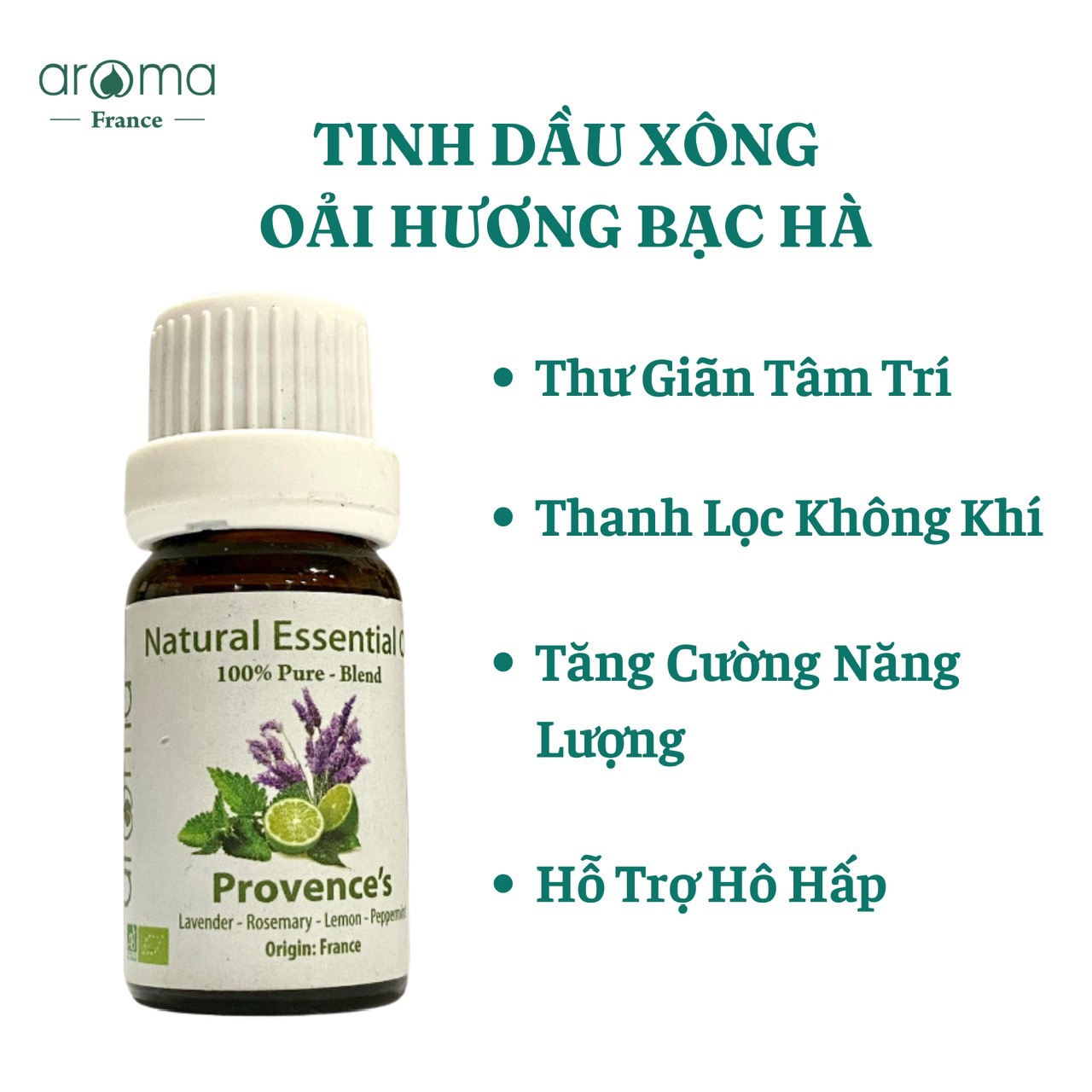 Tinh Dầu Thiên Nhiên Oải Hương - Bạc Hà Pháp - Provence: Giải Pháp Tự Nhiên Cho Sức Khỏe Tinh Thần và Cảm Xúc
