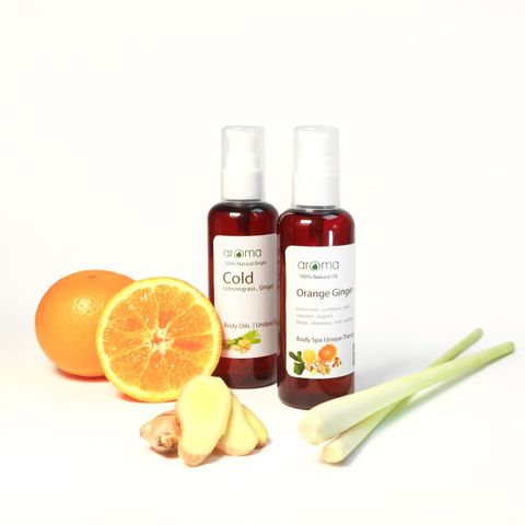 Dầu Massage Aroma - Dầu Sả và Gừng Thiên Nhiên | Trị Liệu Spa, Thư Giãn & Giảm Mệt Mỏi