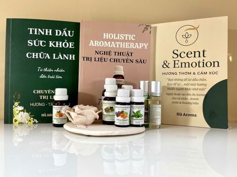 BỘ SÁCH TINH DẦU AROMA - LIỆU PHÁP TOÀN DIỆN 3 CUỐN TỪ CƠ BẢN ĐẾN CHUYÊN SÂU