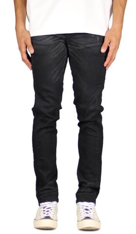 Black Biker Track Jean