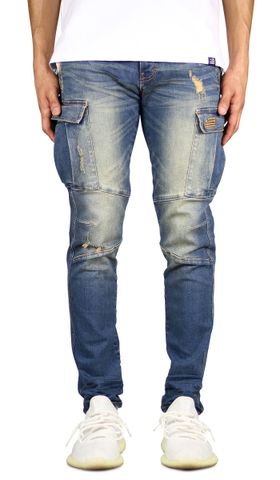 Deep Blue Cargo Jean