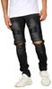 Black Moto Biker Jean