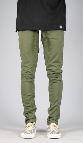 Olive Drop Crotch Pant