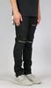 Black Knee Zipper pant