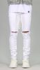 White Nate Zipper Pant