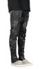 Black Camo Zipper Pant