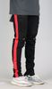 Black Red Track Zipper Jean