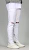 White Nate Zipper Pant