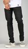 Jet Black Stack Zipper Jean