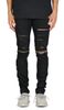 Black Knee Zipper pant