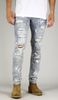 LT.Blue Rag Splatter Jean