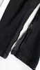 Black White Track Zipper Jean