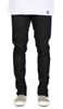 Jet Black Stack Zipper Jean