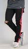 Black Red Track Zipper Jean