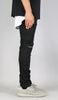 Black Knee Zipper pant