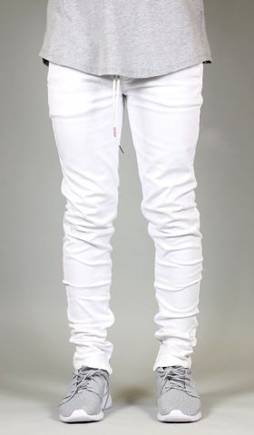 White Zipper Pant