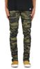 Olive Camo Zipper Pant