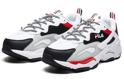 File Tracer Low Running Shoes Black/White/Red F12M021111FBW Chính Hãng - Qua Sử Dụng - Độ Mới Cao