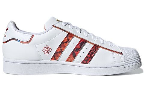 Adidas Superstar Lunar New Year White Red ART GX8839 Chính Hãng - Qua Sử Dụng - Độ Mới Cao