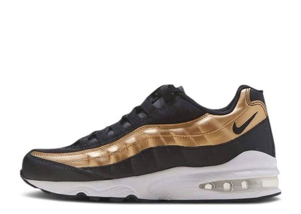 black and gold nike 95