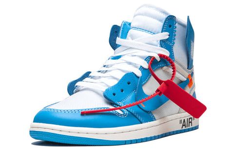 Jordan 1 Retro High Off-White University Blue AQ0818-148 Chính Hãng - Qua Sử Dụng - Độ Mới Cao