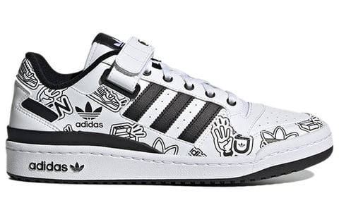 Adidas Originals Forum Low 'Black White' ART GW4921 Chính Hãng - Qua Sử Dụng - Độ Mới Cao