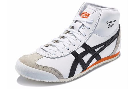 Onitsuka Tiger Unisex Mexico Mid Runner White/Black/Orange 1183A335 Chính Hãng - Qua Sử Dụng - Độ Mới Cao