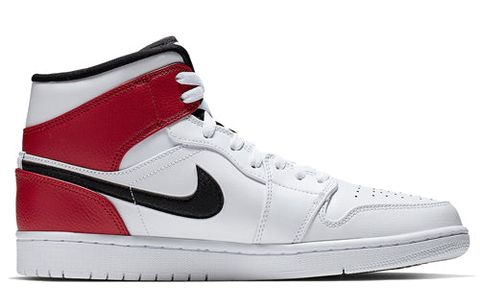 Air Jordan 1 Mid 'White Chicago' 554724-116 Chính Hãng - Qua Sử Dụng - Độ Mới Cao