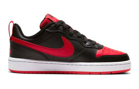 Nike Court Borough Low 2 Black University Red (GS) BQ5448-007 Chính Hãng - Qua Sử Dụng - Độ Mới Cao