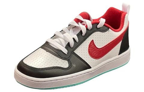 (WMNS) Nike Court Borough Low Sneakers White/Red/Black DQ5354-161 Chính Hãng - Qua Sử Dụng - Độ Mới Cao