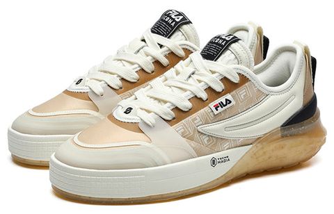 Fila Mixa Retro Casual Skateboarding Shoes Cream Yellow F12M223101FBV Chính Hãng - Qua Sử Dụng - Độ Mới Cao