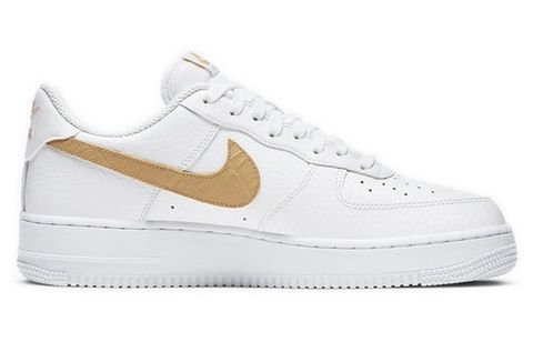 Nike Air Force 1 Low Pony Hair Snakeskin Club Gold CW7567-101 Chính Hãng - Qua Sử Dụng - Độ Mới Cao