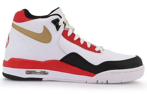 Nike Flight Legacy Shoes White/Golden/Red DD8493-169 Chính Hãng - Qua Sử Dụng - Độ Mới Cao
