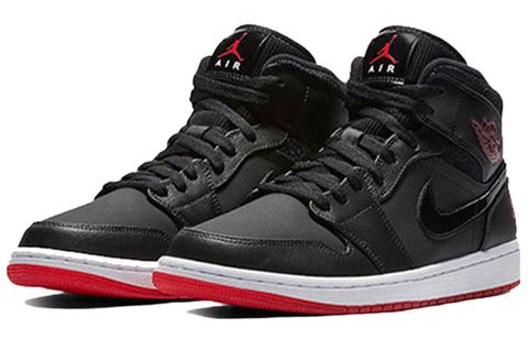 Jordan 1 Mid Black University Red BQ6578-001 Chính Hãng - Qua Sử Dụng - Độ Mới Cao