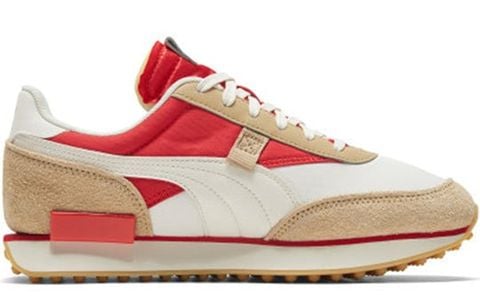 PUMA Future Rider Game On 'White Pebble Red' 371320-02 Chính Hãng - Qua Sử Dụng - Độ Mới Cao