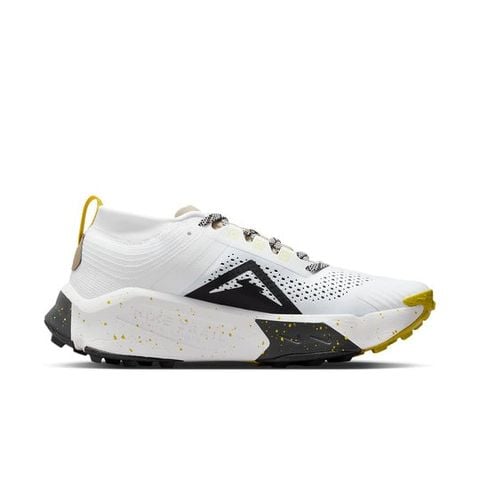 Nike ZoomX Zegama Trail 'White Black Vivid Sulfur' DH0623-100 Chính Hãng - Qua Sử Dụng - Độ Mới Cao