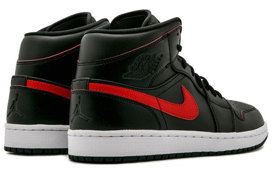 jordan 1 retro mid black team red