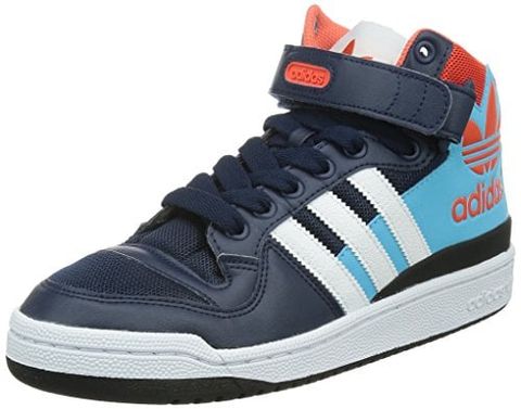 Adidas Men's Forum Mid BLUE/NAVY/ORANGE ART AQ3178 Chính Hãng - Qua Sử Dụng - Độ Mới Cao