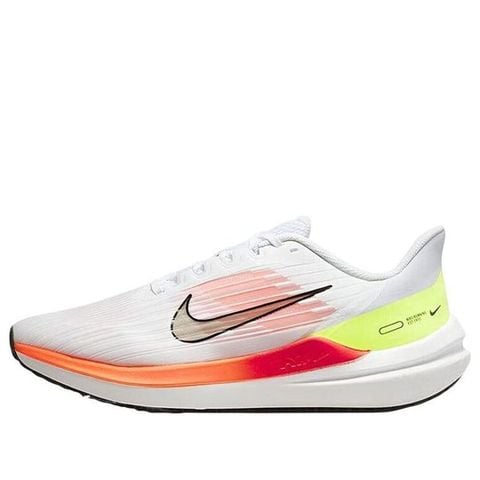 Nike Air Winflo 9 'White Bright Crimson' DD6203-100 Chính Hãng - Qua Sử Dụng - Độ Mới Cao