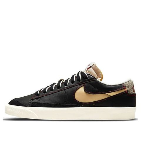 Nike Blazer Low 77 Removable Swoosh - Black/Natural DH4370-001 Chính Hãng - Qua Sử Dụng - Độ Mới Cao