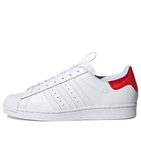 Adidas Originals Superstar Beijing Retro Casual Skate Shoes Unisex White Red  ART FW2854 Chính Hãng - Qua Sử Dụng - Độ Mới Cao