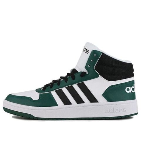 Adidas Neo Hoops 2.0 Mid 'Black Green' ART FW5995 Chính Hãng - Qua Sử Dụng - Độ Mới Cao