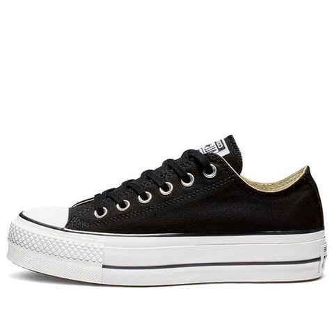 (WMNS) Converse Chuck Taylor All Star Lift Ox 'Black White' 560250C Chính Hãng - Qua Sử Dụng - Độ Mới Cao