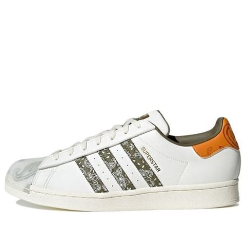 Adidas Superstar 'Bandana - Off White Focus Orange' ART GX3656 Chính Hãng - Qua Sử Dụng - Độ Mới Cao